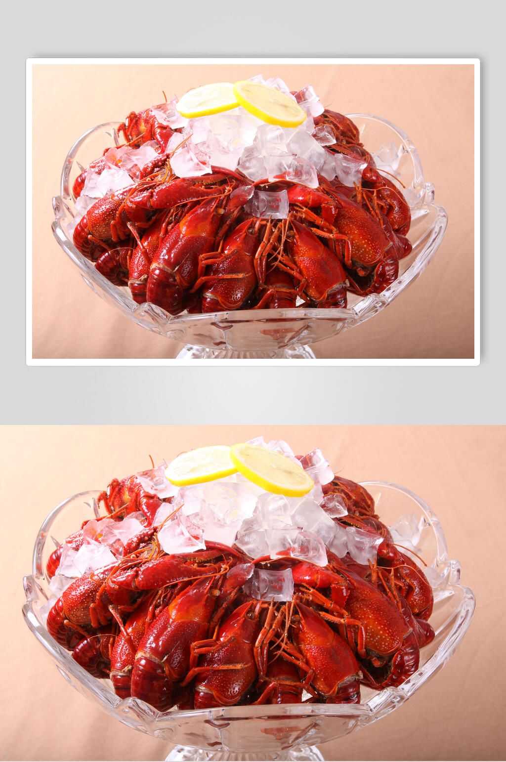 冰镇美食麻辣小龙虾摄影图素材