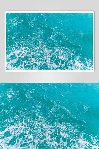 蓝色海洋海浪波纹背景图片