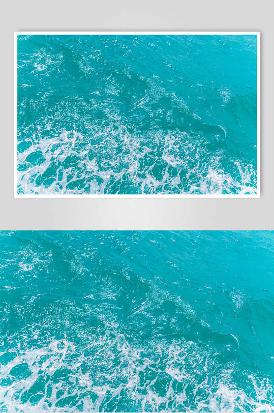 蓝色海洋海浪波纹背景图片