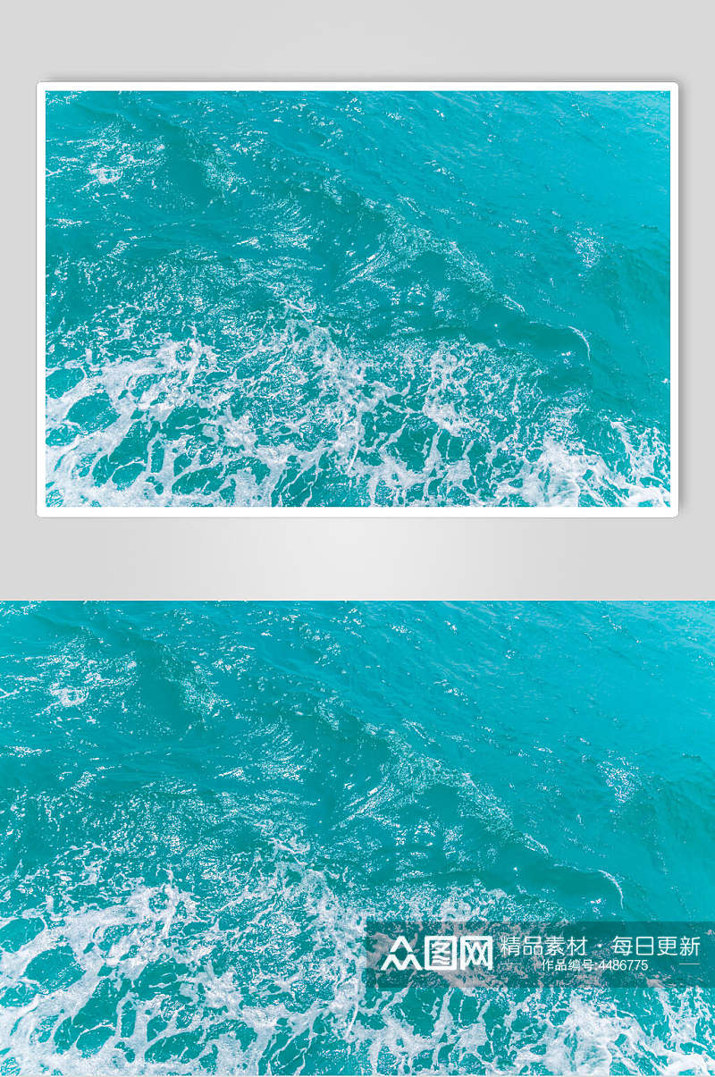 蓝色海洋海浪波纹背景图片素材