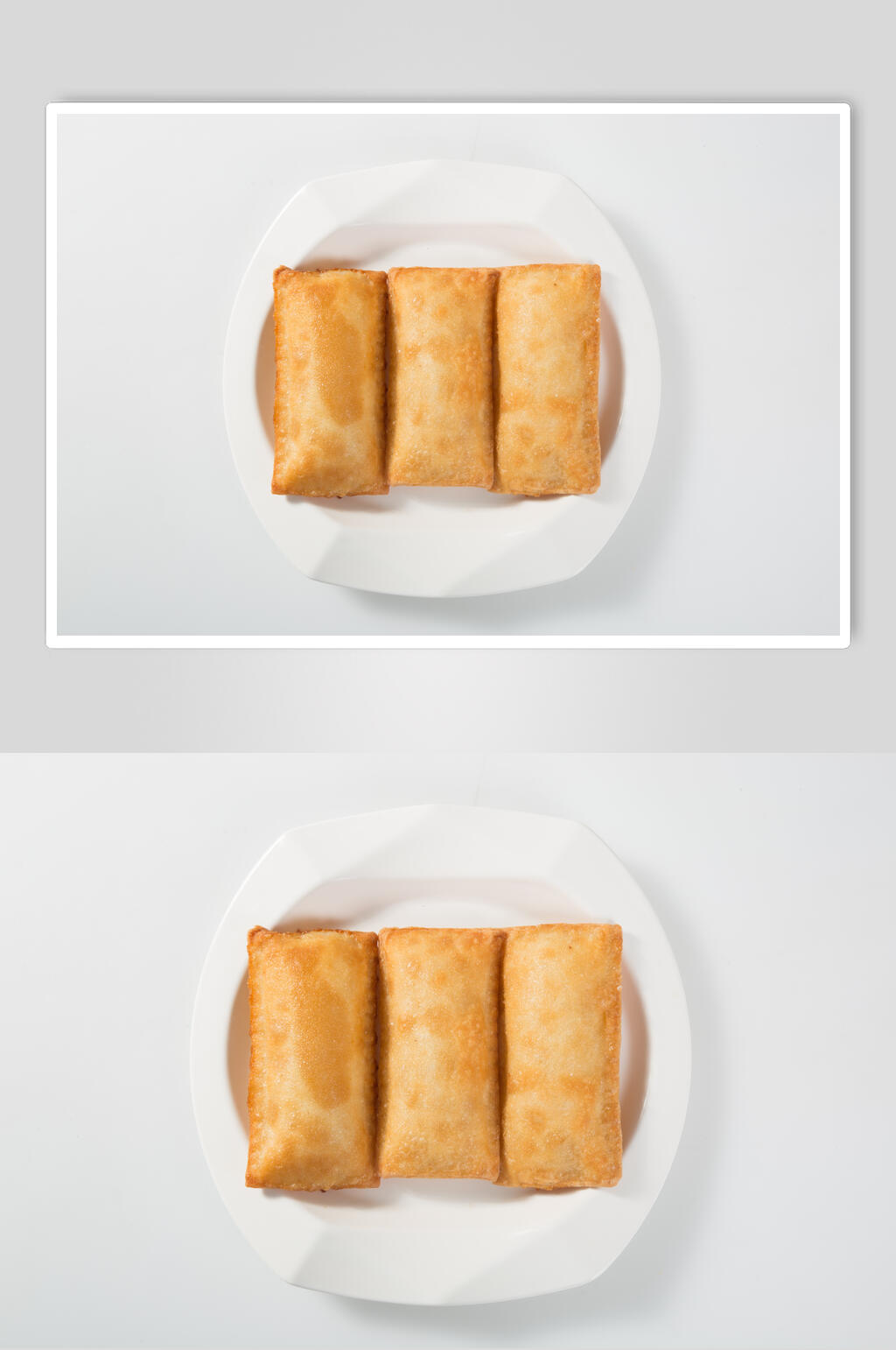 白底红豆派鱿鱼须小吃摄影图片素材