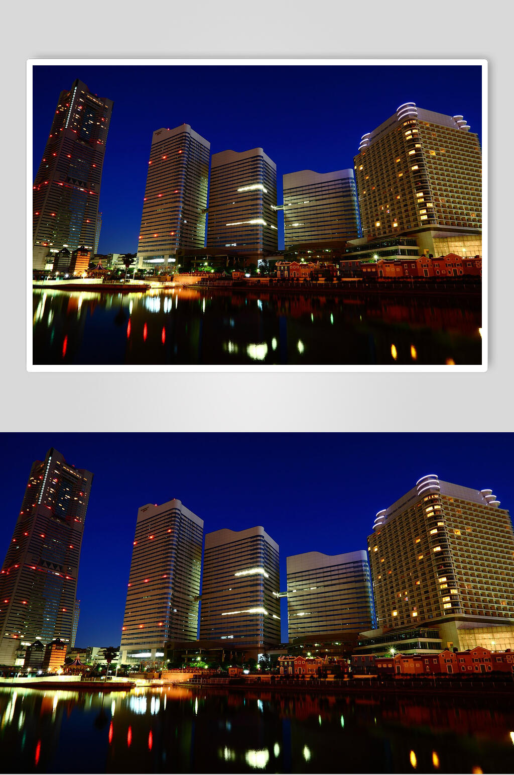 夜景城市风景建筑壁纸图片素材