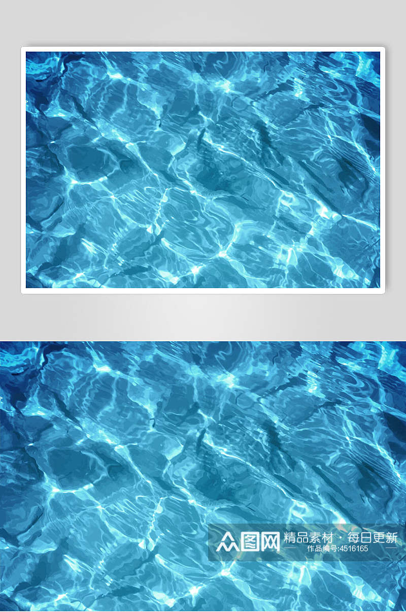 海浪蓝色波纹背景图片素材