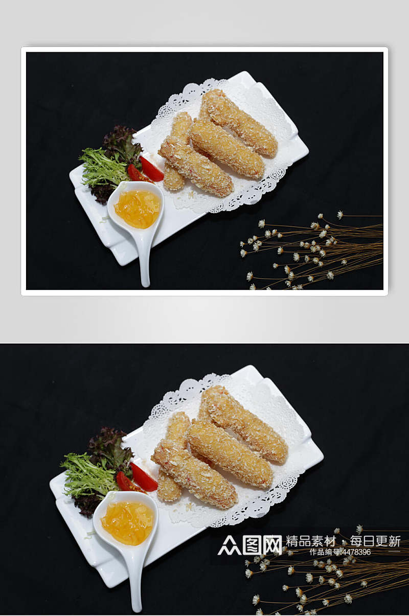 炸鸡块小吃炸品摄影图片素材