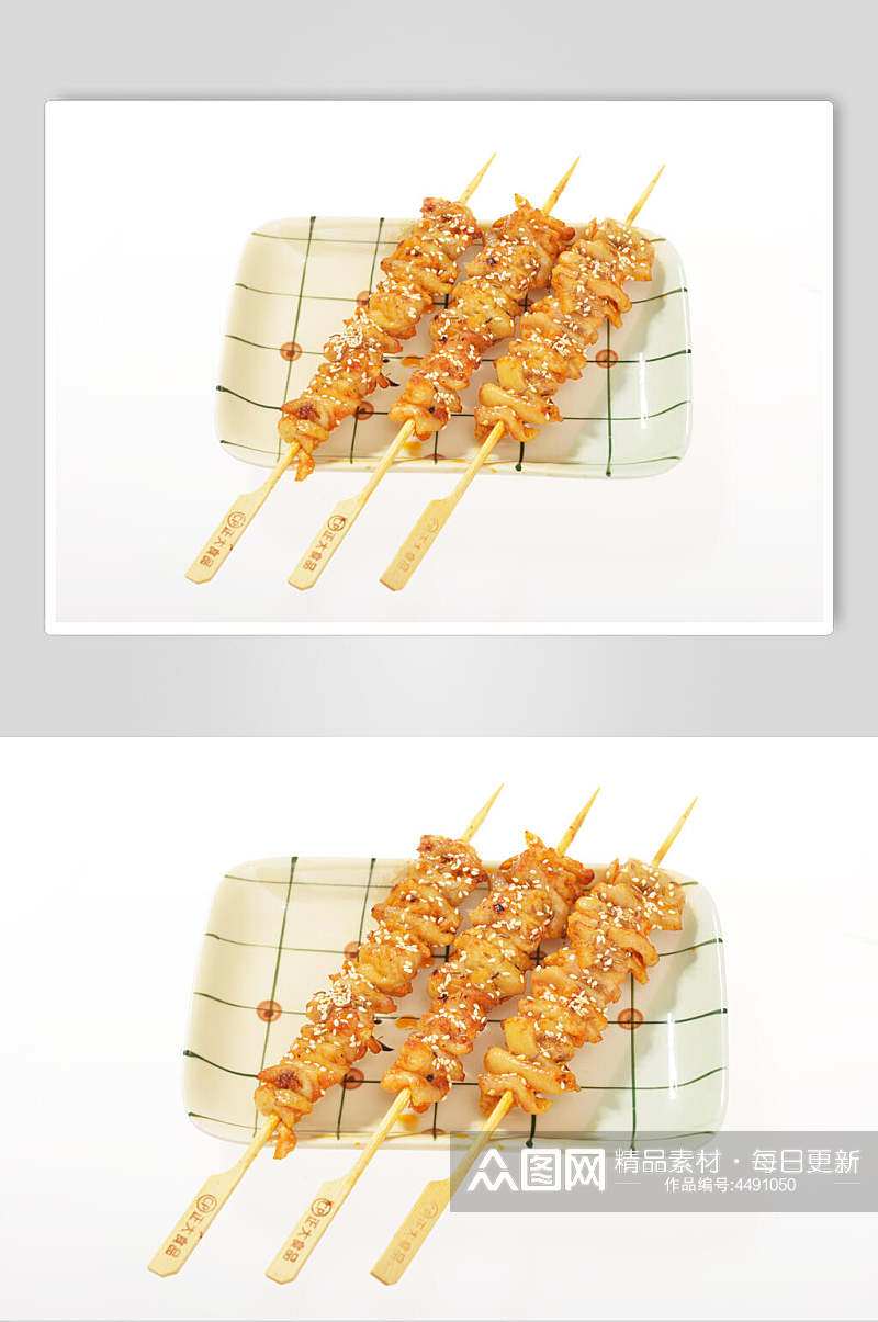 鸡柳炸串烧烤餐饮食物图片素材
