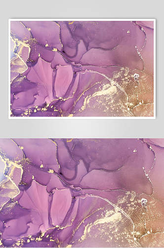紫色金点水彩大理石纹图片