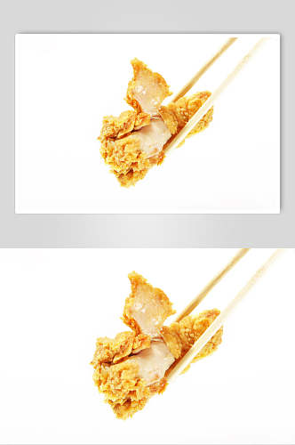 白底鸡排鸡柳炸串烧烤餐饮摄影图片