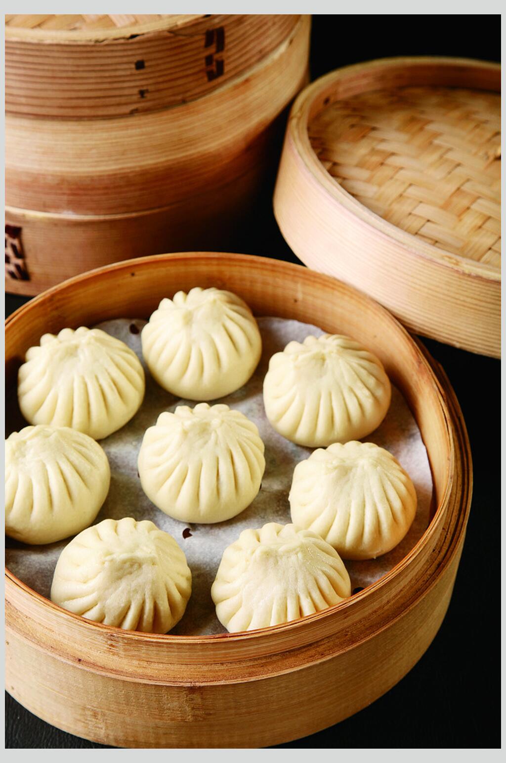 招牌特色美食早茶包子图片素材