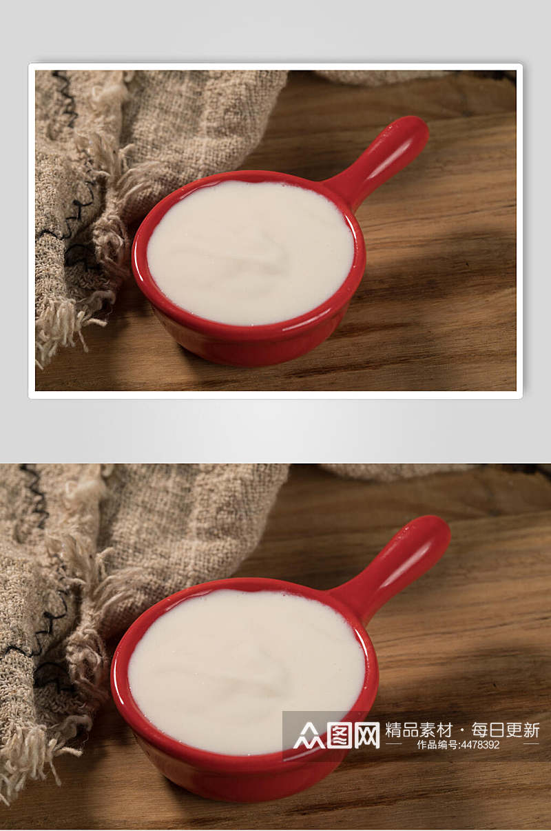椰奶奶茶芋圆甜品摄影图素材