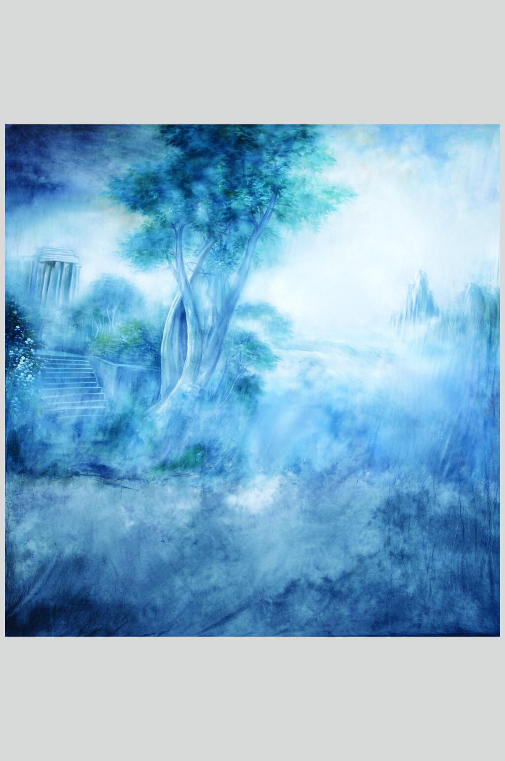 欧式蓝色田园风图片素材