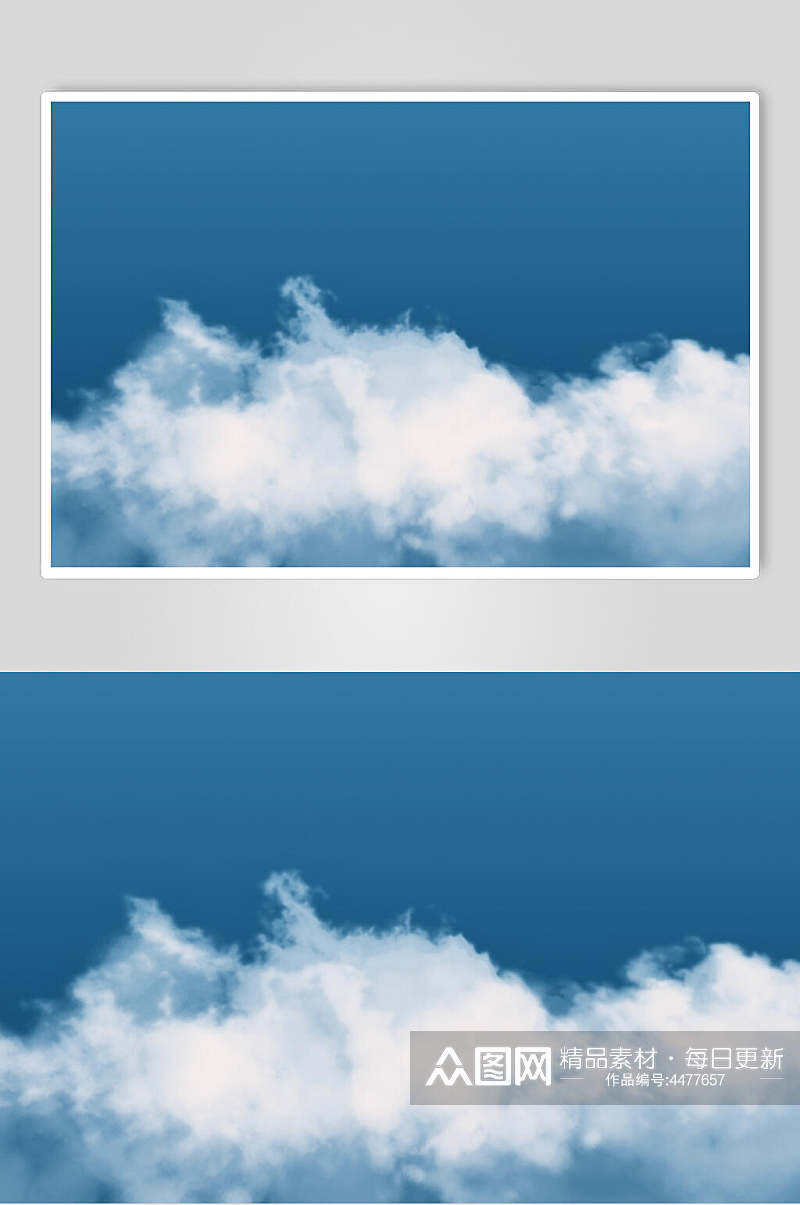 创意云朵做旧风景图片素材