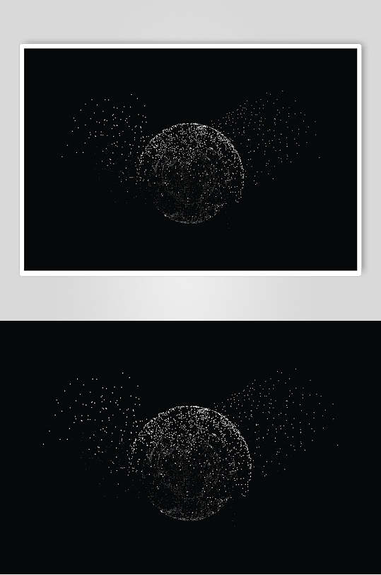 黑色简约清新抽象几何纹理矢量素材-众图网