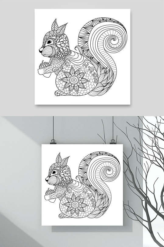 奔跑的松鼠卡通森林免抠素材秋季森林小动物矢量插画立即下载立即下载