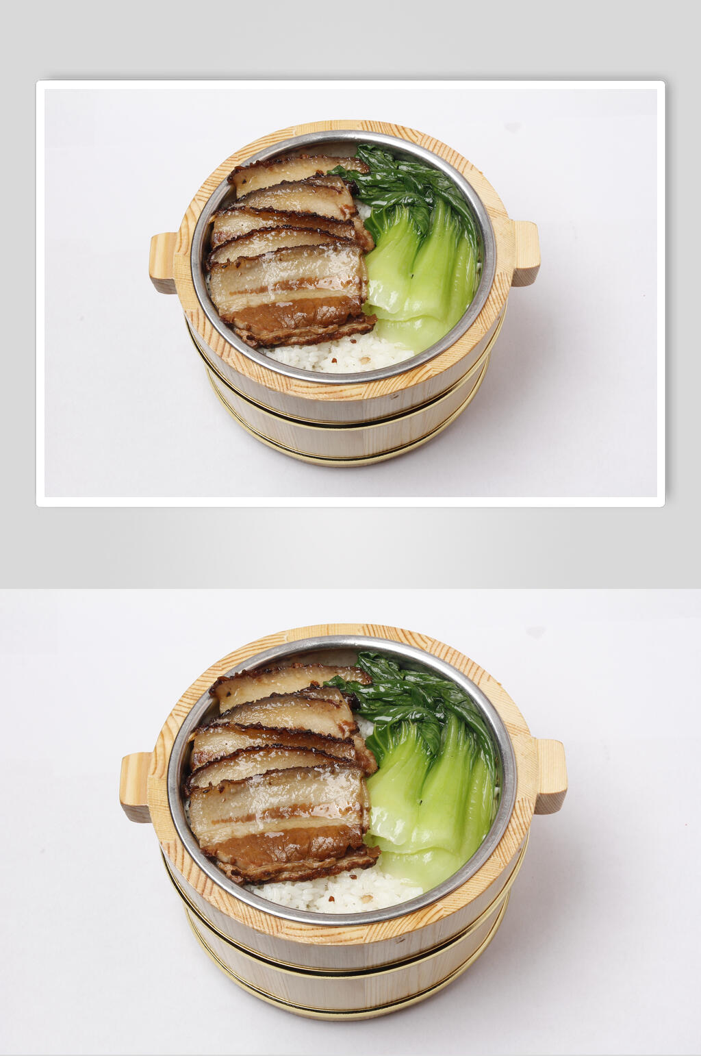 扣肉木桶饭摄影图片素材