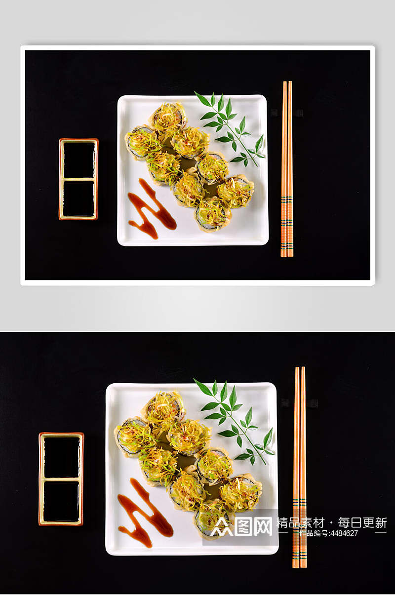 筷子日料寿司实拍图片素材