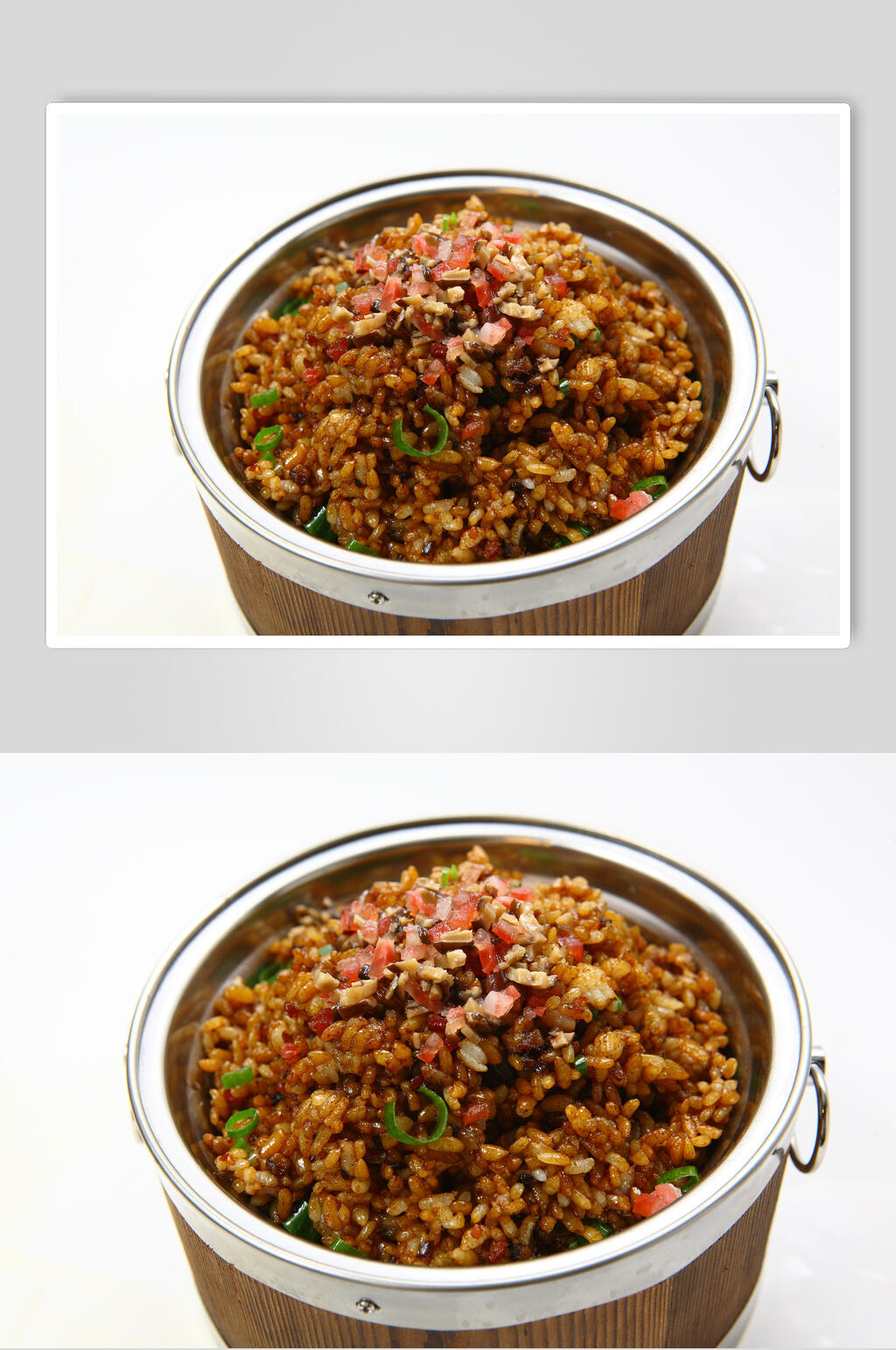 炒饭木桶饭摄影图片素材