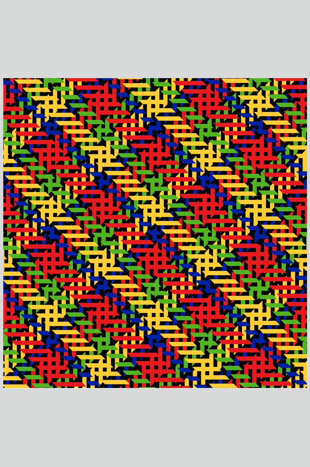 素雅手绘清新彩色格子图案矢量素材素材