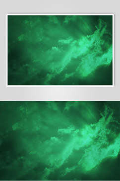 绿色云彩彩色炫酷背景图片