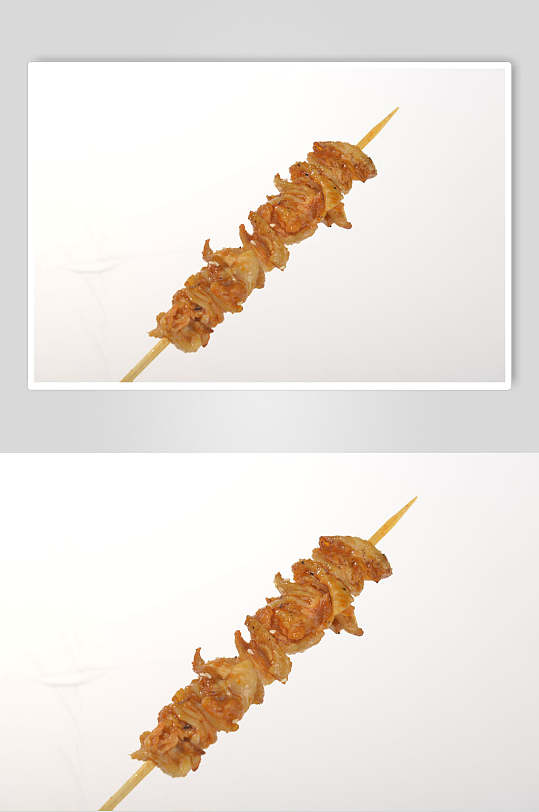 烤肉鸡柳串串美食图片