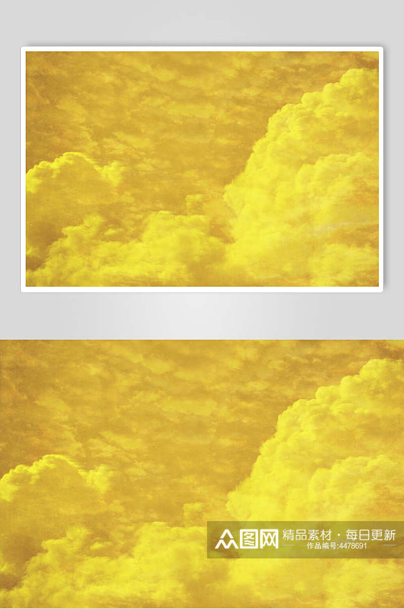 黄色云彩彩色炫酷背景图片素材