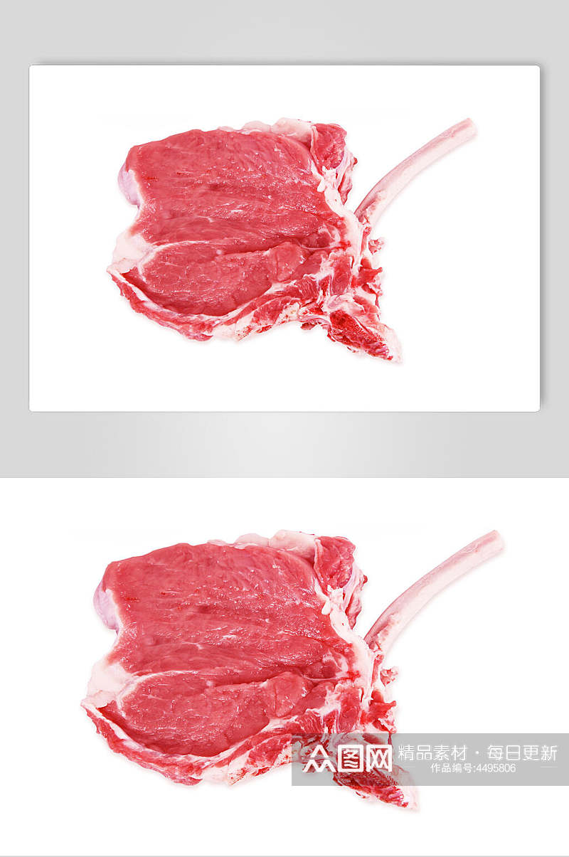 红色牛肉生肉摄影图素材
