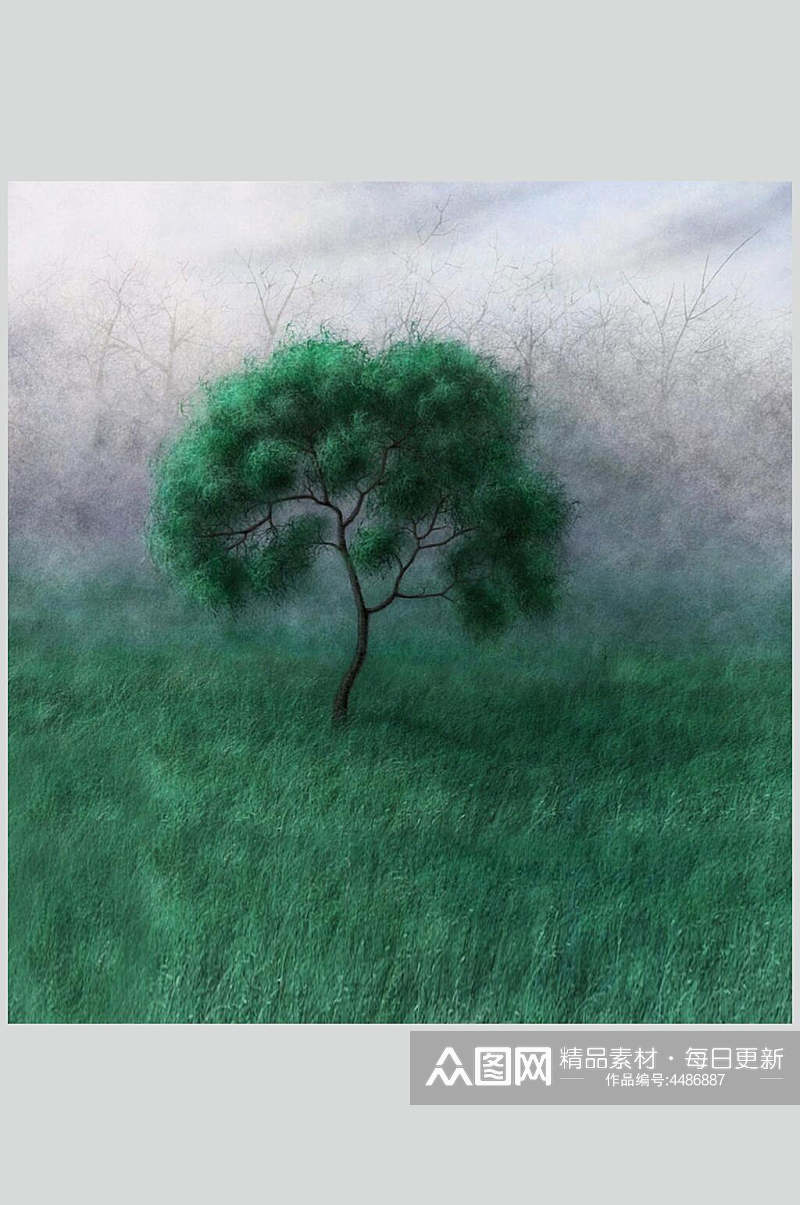 绿树拍摄背景图片素材