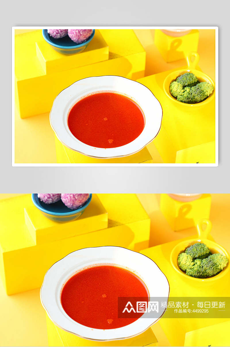 辣椒油黄底火锅配菜高清图片素材