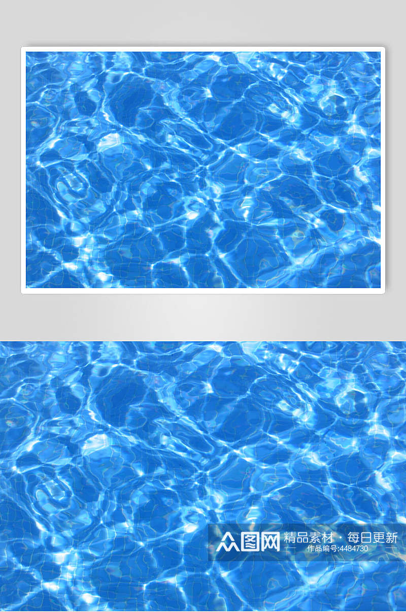 蓝色海浪波纹背景图片素材