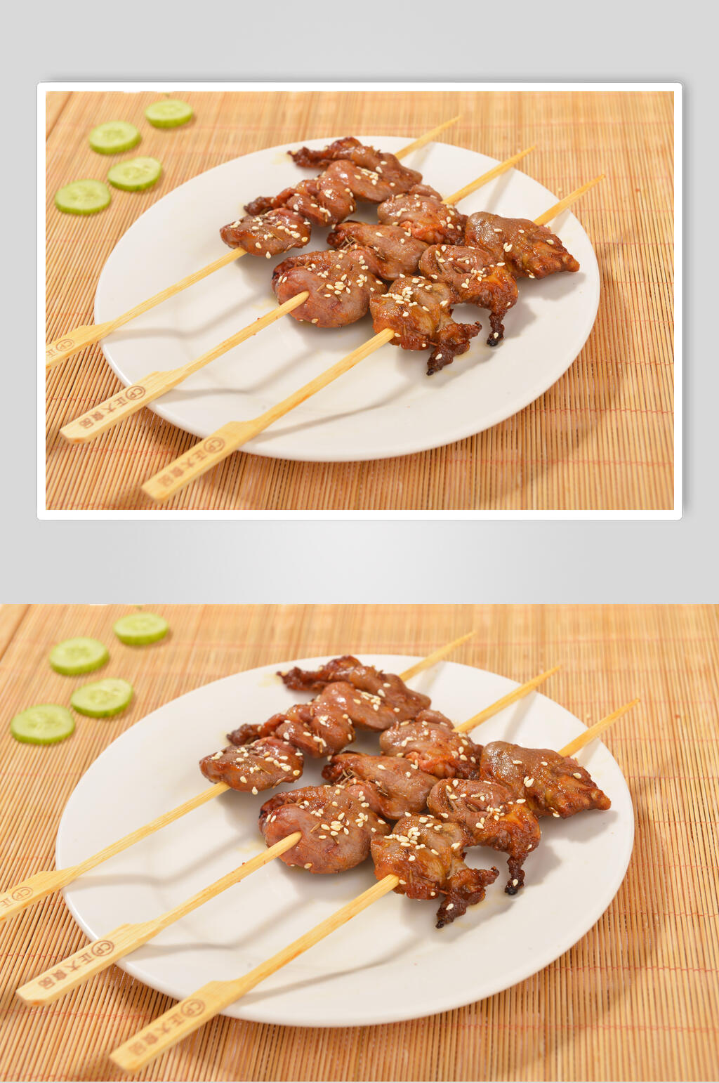 飘香美味鸡柳串串美食图片素材
