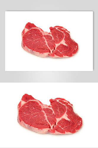 红色牛肉生肉摄影图