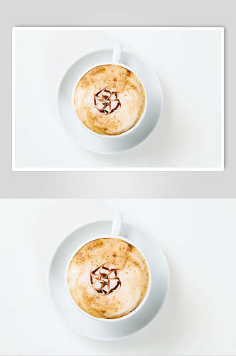 白底餐饮咖啡摄影图