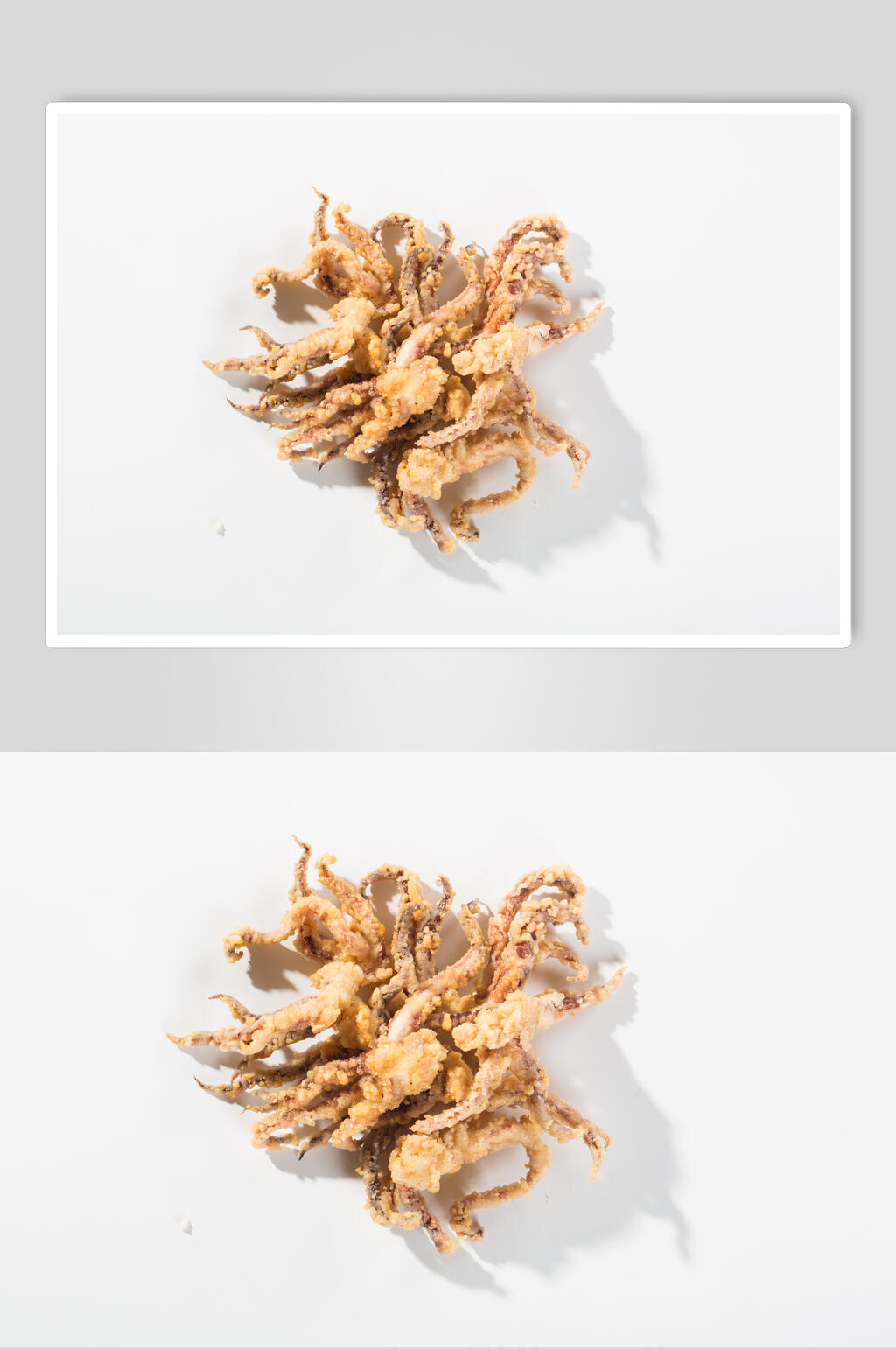 白底鱿鱼须小吃摄影图片素材