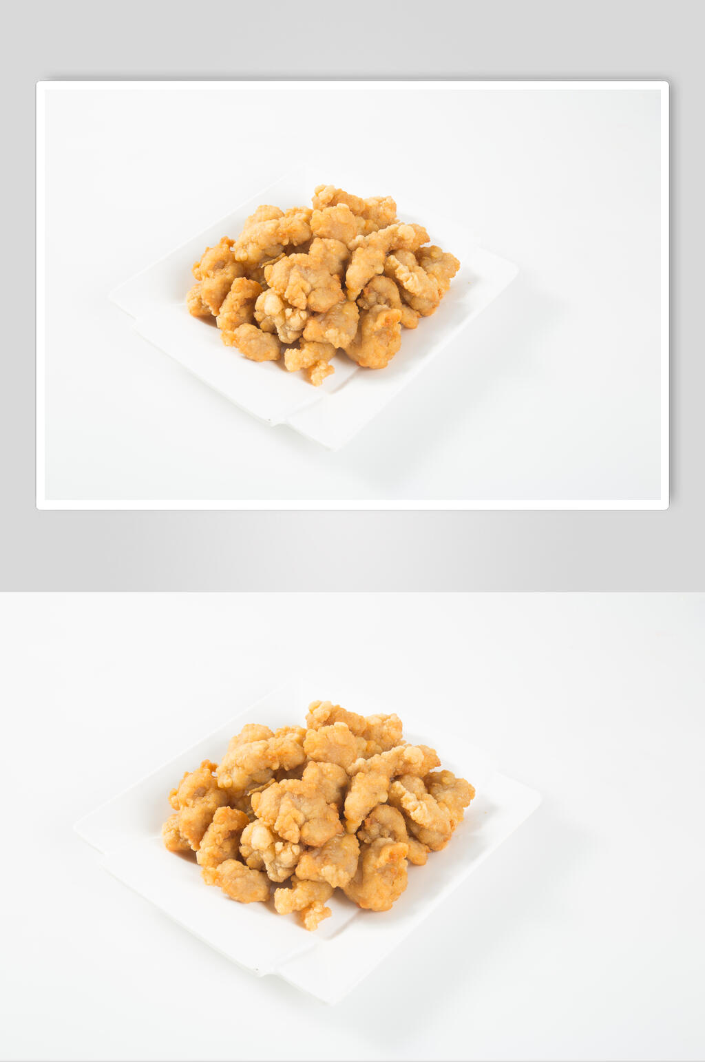 鸡肉块鱿鱼须小吃图片素材
