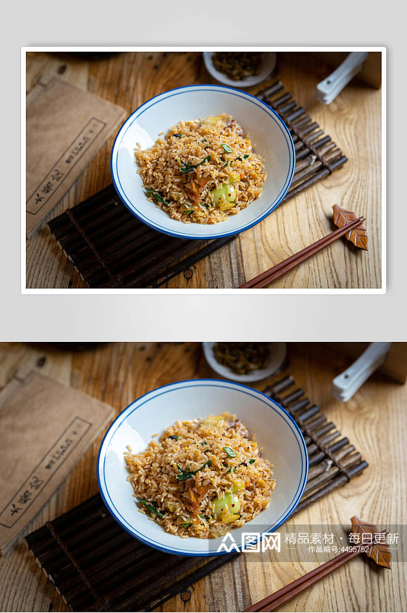 炒饭面食食物摄影图片素材