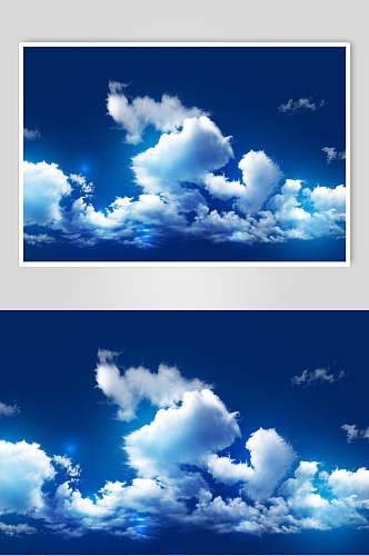 云朵蓝天汽车创意图片