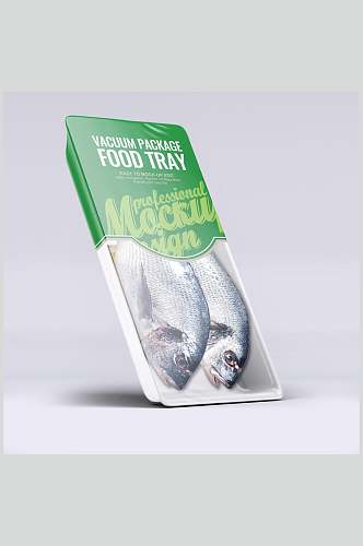 绿色生鲜鱼类塑料包装样机