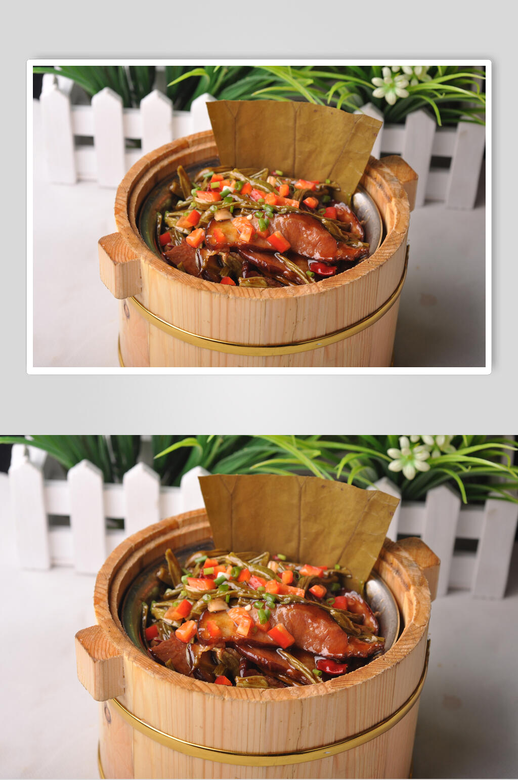 香辣鱼木桶饭摄影图片素材