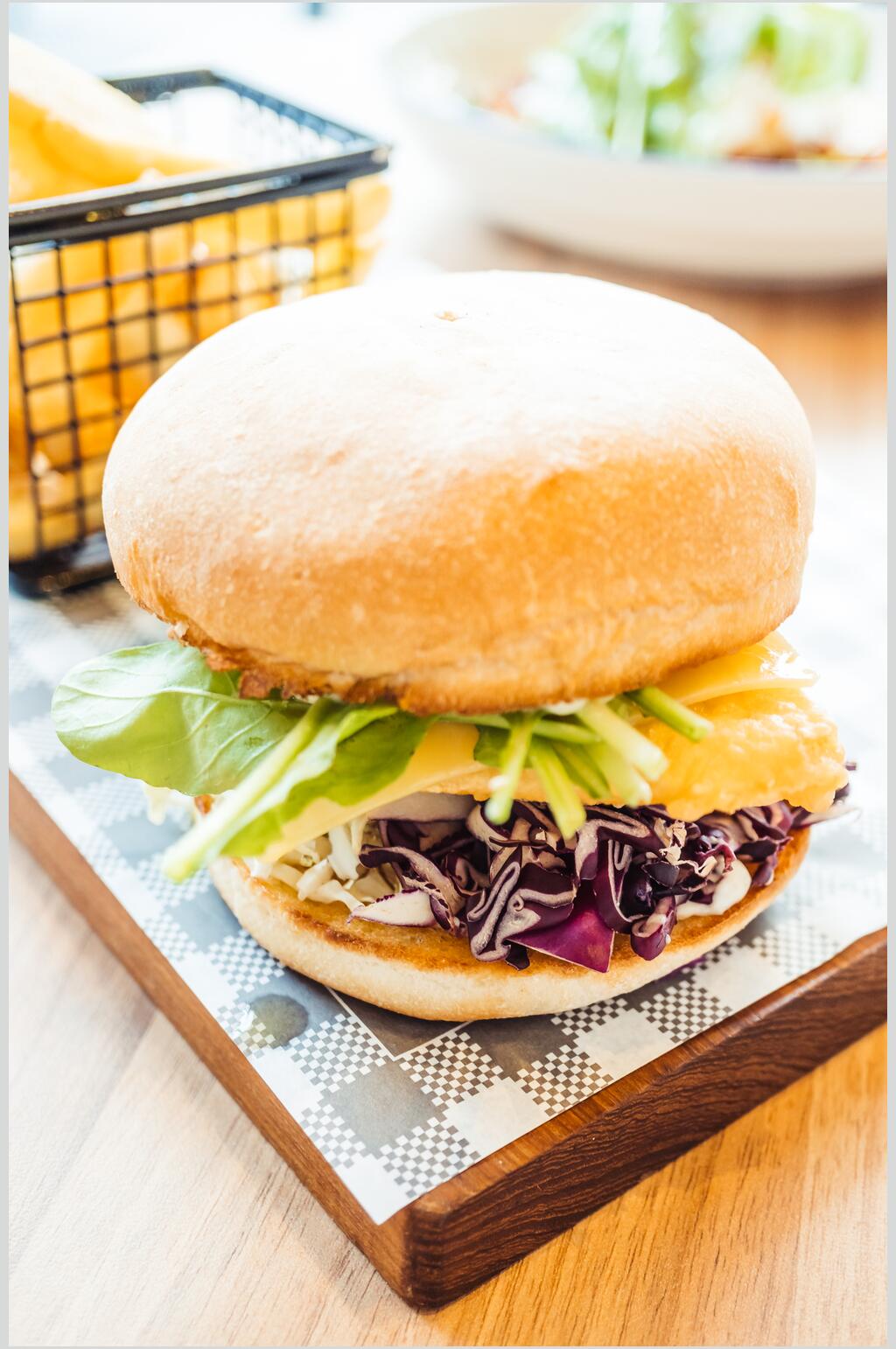 紫甘蓝食品汉堡创意餐饮图片素材