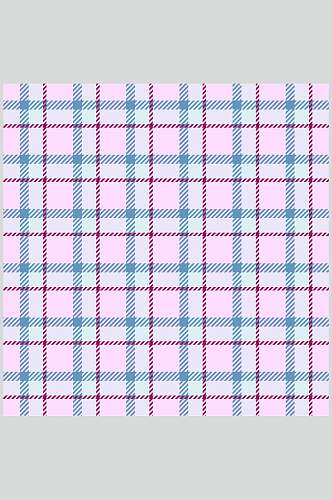 粉蓝简约线条彩色格子图案矢量素材