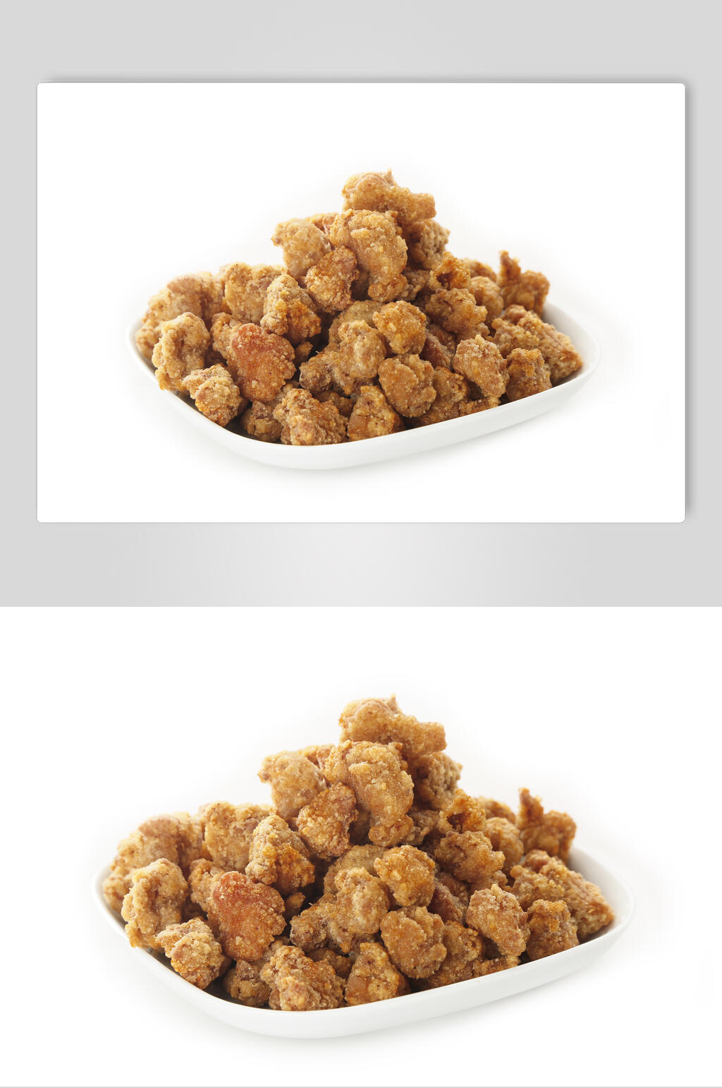 白底鸡小吃摄影美食高清图片素材