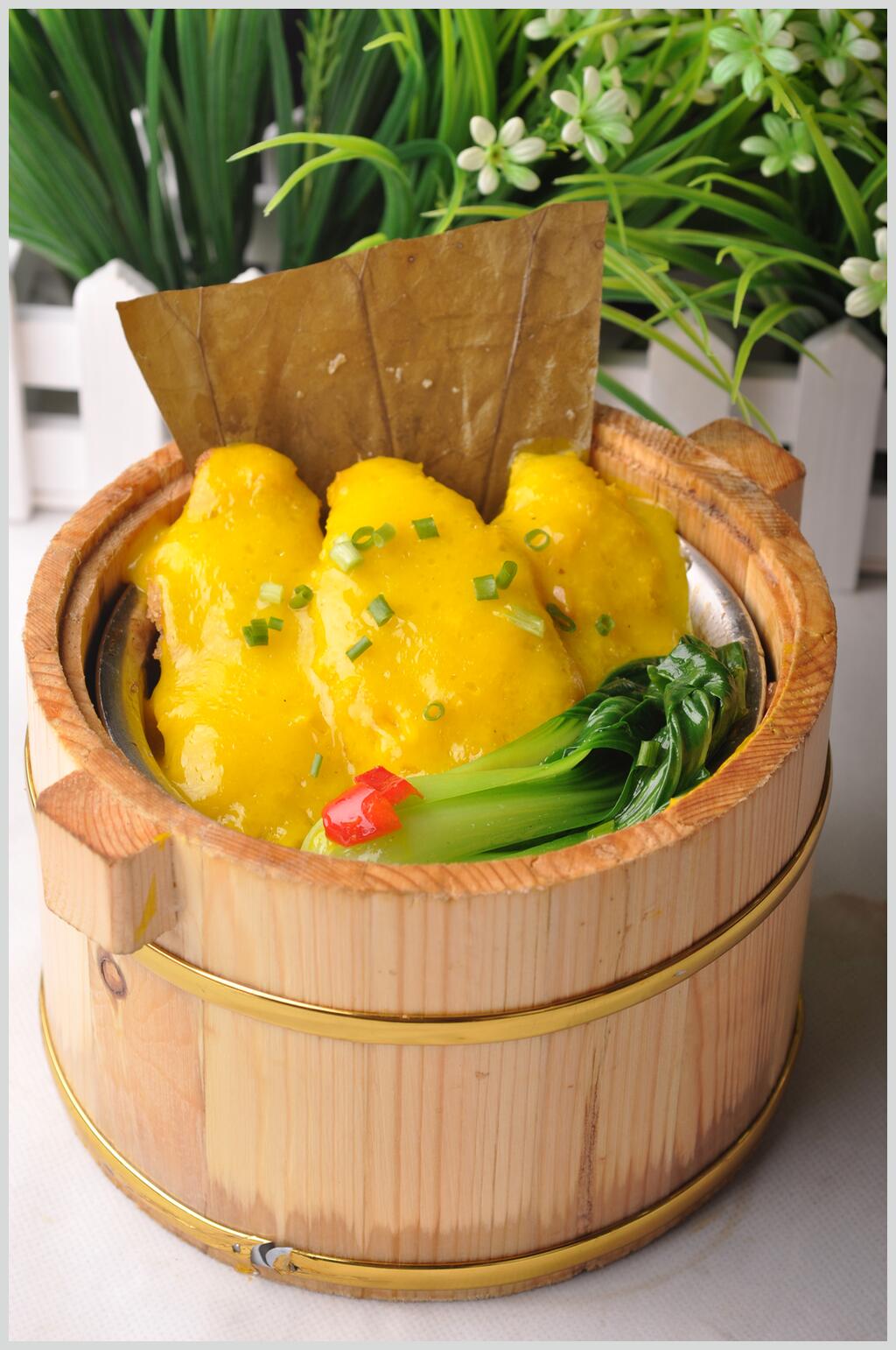 蓝瓜木桶饭摄影图片素材