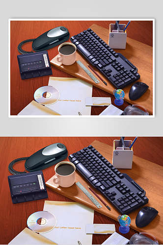 键盘鼠标方形简约整套企业VI样机