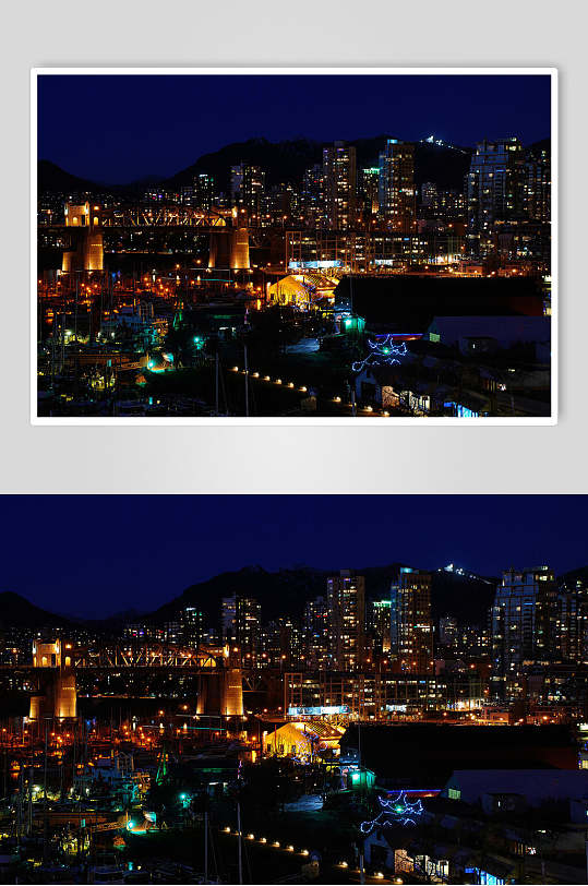 唯美夜景城市风景建筑壁纸图片