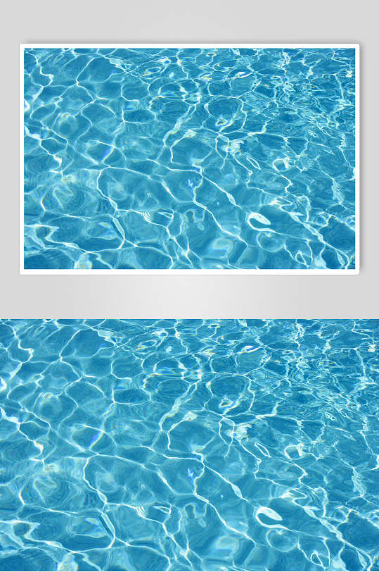 简约蓝色海浪波纹背景图片