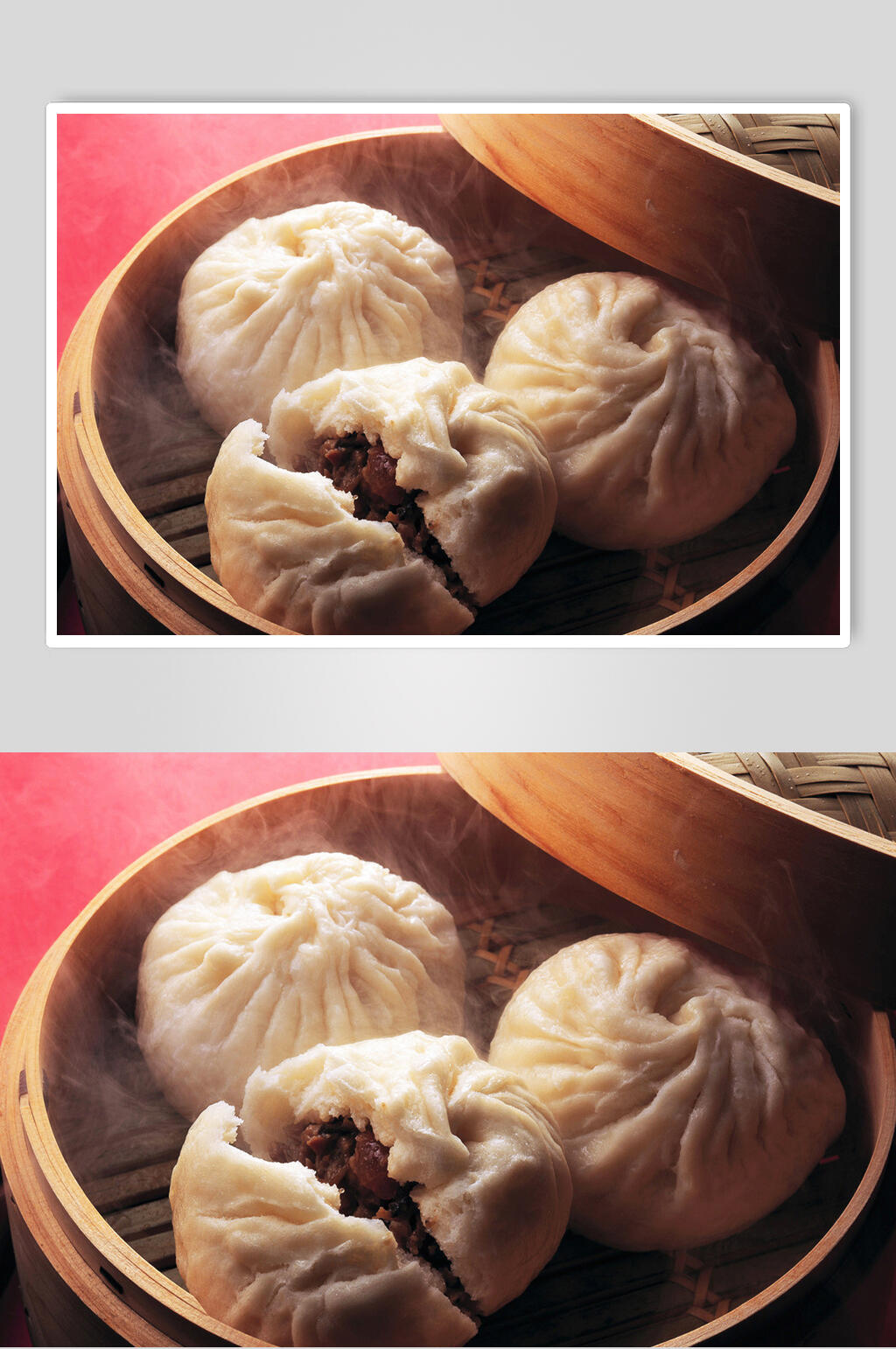 招牌美味小笼包早茶摄影图素材
