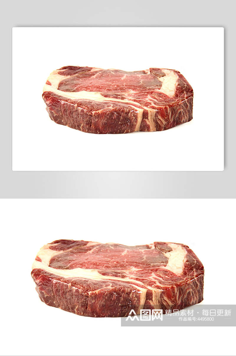 创意牛肉生肉摄影图素材