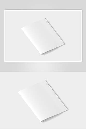 长方形白色书皮封面样机