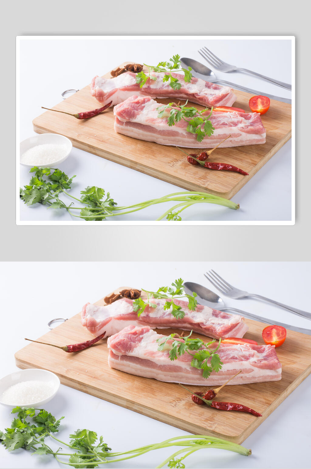 五花肉食物猪肉摄影图素材
