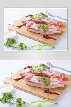 五花肉食物猪肉摄影图