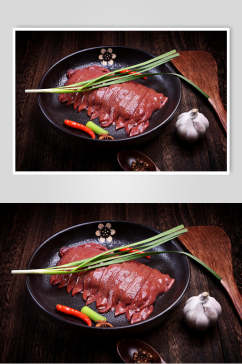新鲜猪肝猪肉图片